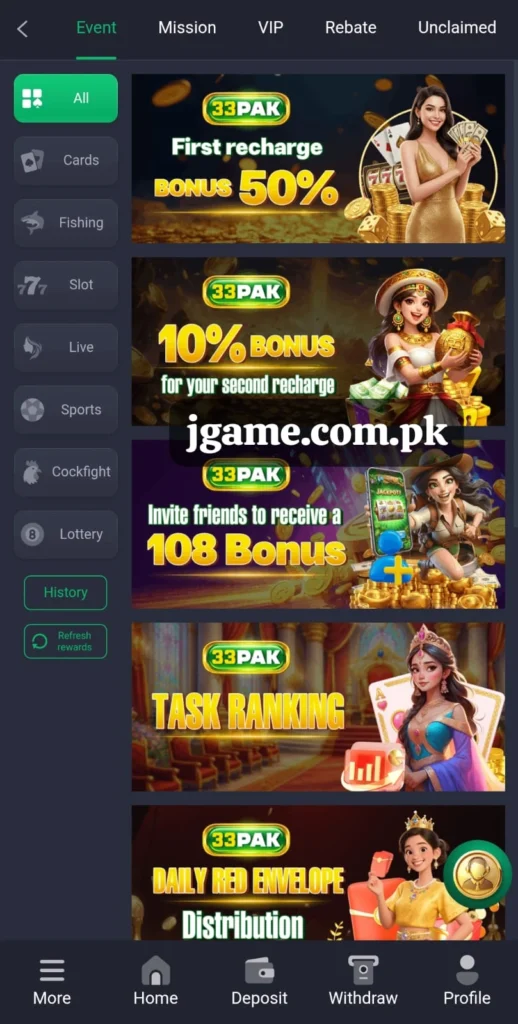 33Pak Bonuses